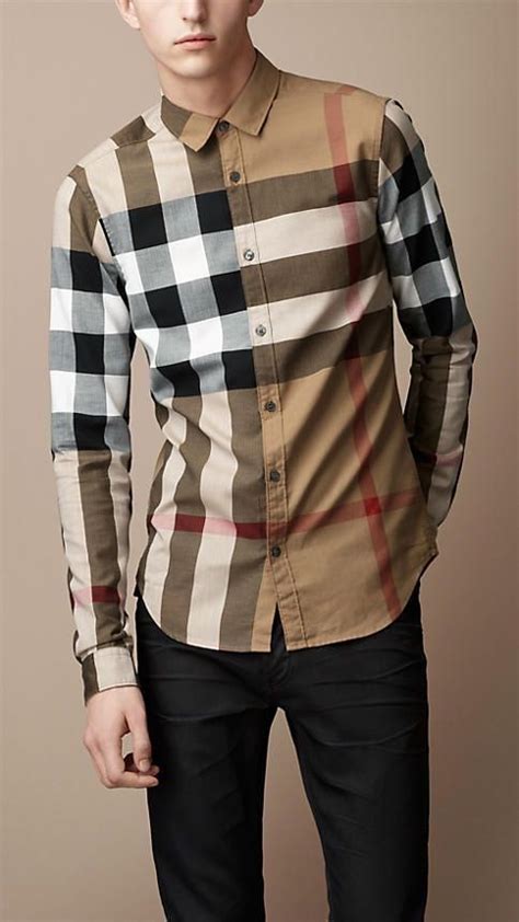 burberry print dress shirt|burberry tee shirts men.